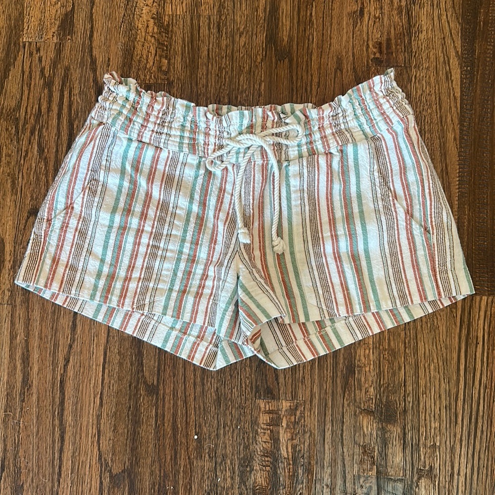 Roxy striped drawstring shorts